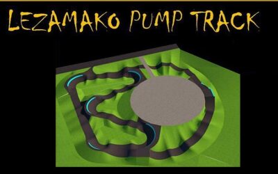 Pista de pumptrack en Lezama